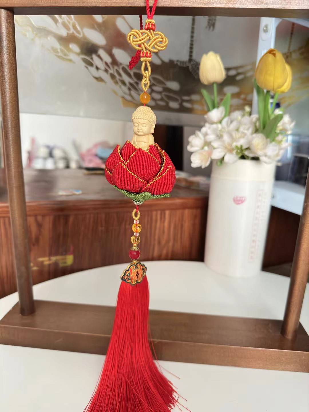 金结莲花佛佑挂件